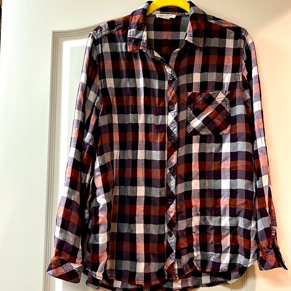 BeachLunchLounge flannel button down - size large